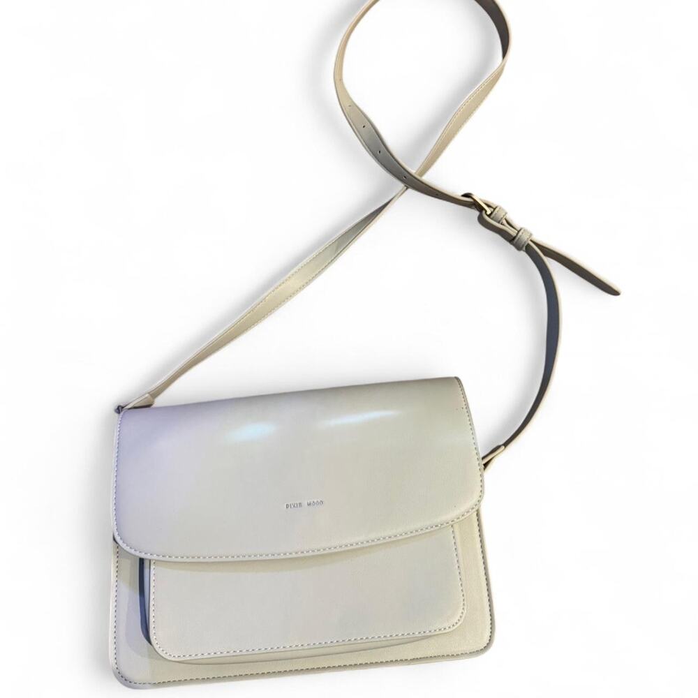 Pixie Mood Grey Vegan Leather Crossbody Bag